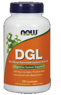 DGL 400 mg (100 Lozenges) NOW Foods